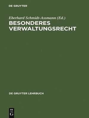 cover image of Besonderes Verwaltungsrecht